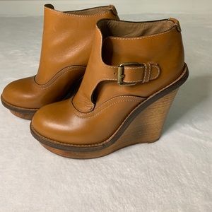 Chloé leather slingback wedges